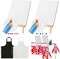 13 Pcs Valentine Sip and Paint Kit Couple Date Night Painting Set(black, white)